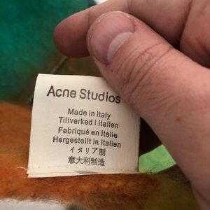 Acne Studios Chunk Wool Multicolored Scarf
